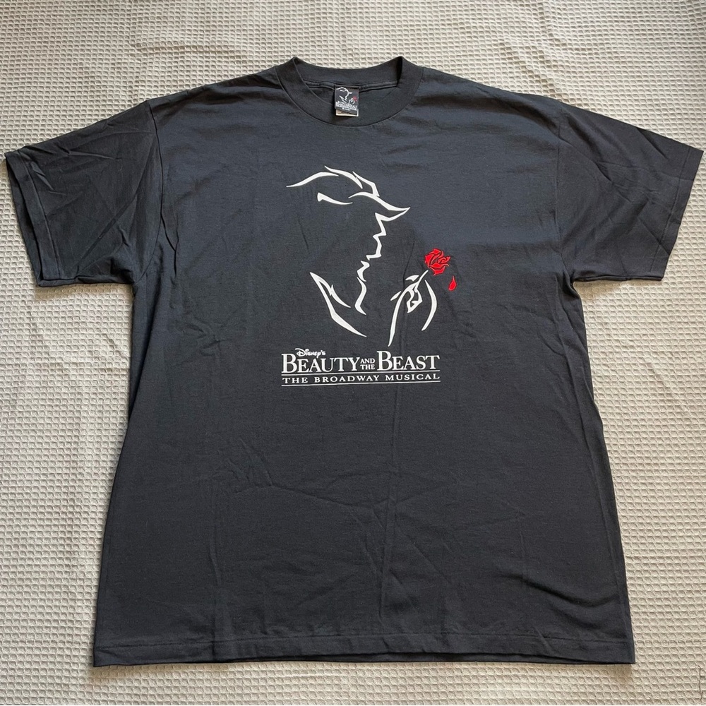 Vintage Disney Beauty And The Beast Broadway Musical Tee Shirt XL Adult USA
